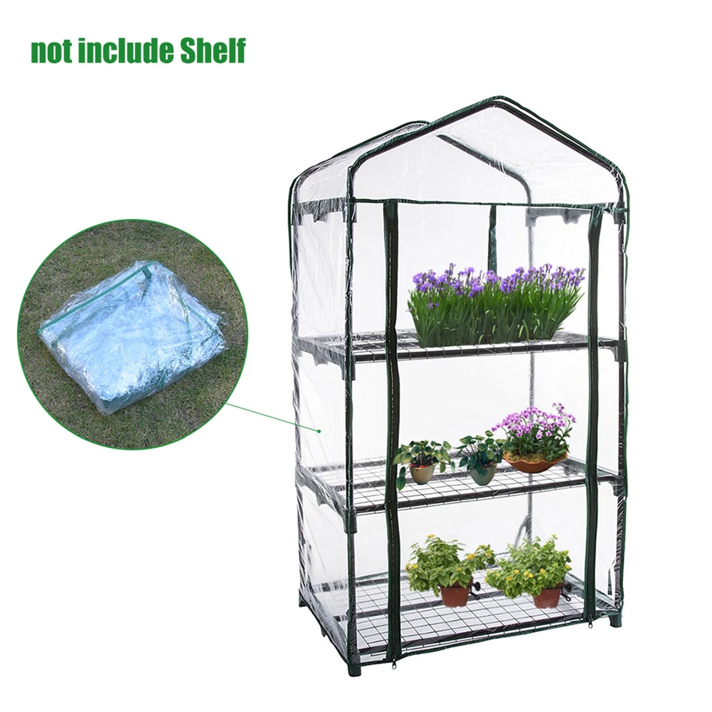 PVC Plant Greenhouse Cover Warm Garden Tier Mini Household