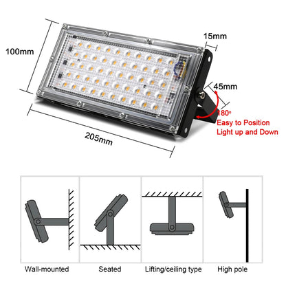 3Pcs/Lot LED Grow Light Lamp AC220V 50W LED Full Spectrum